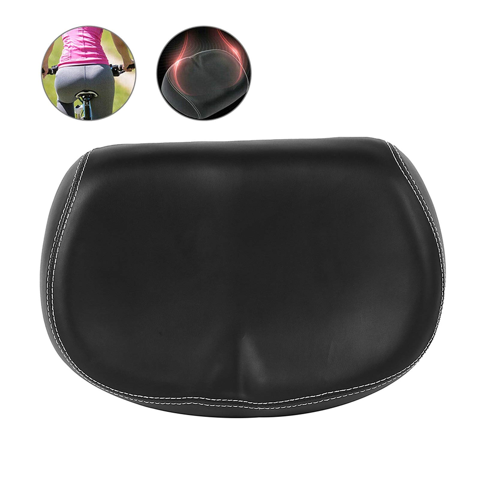 Coprisella Bici，Coprisella Cyclette 2PCS Bicycle Saddle MTB Mountain Mountain Cycling Aspesa Comfort Extra Comfort Ultra Soft Silicone 3D Gel Cuscino Cuscino da Cuscino per Biciclette