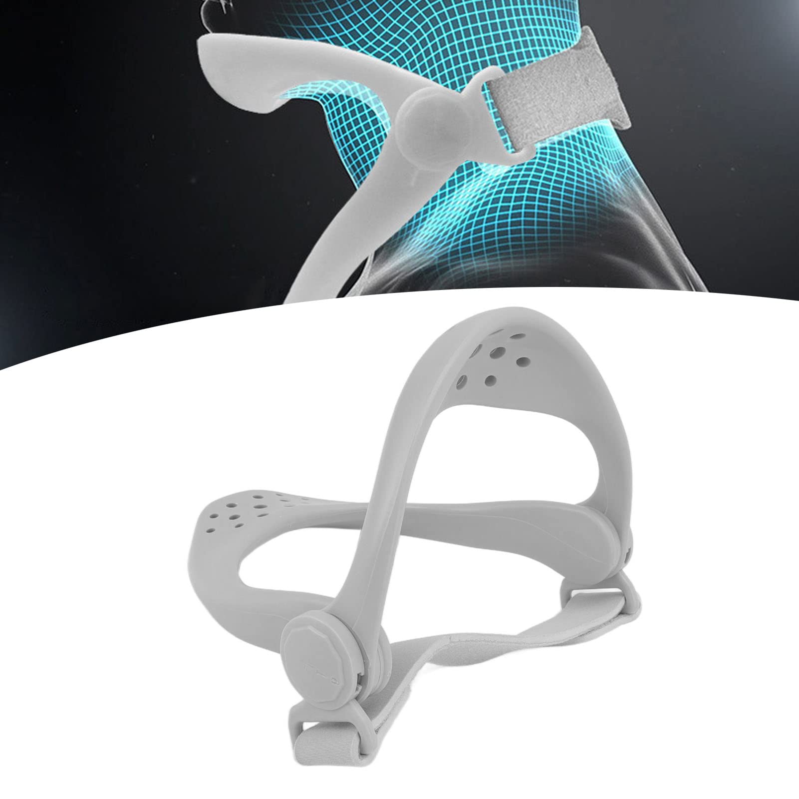 Fdit Neck Corrector Supporto cervicale regolabile a 360 gradi Dispositivo di trazione del collo per correggere la postura scorretta e ridurre la pressione