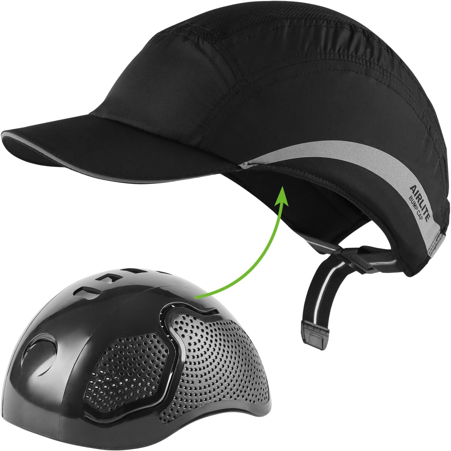 GREEN DEVIL Safety Bump Cap Super Lightweight Breathable Baseball Cap Style Head Protection Hard Hat for Men Women