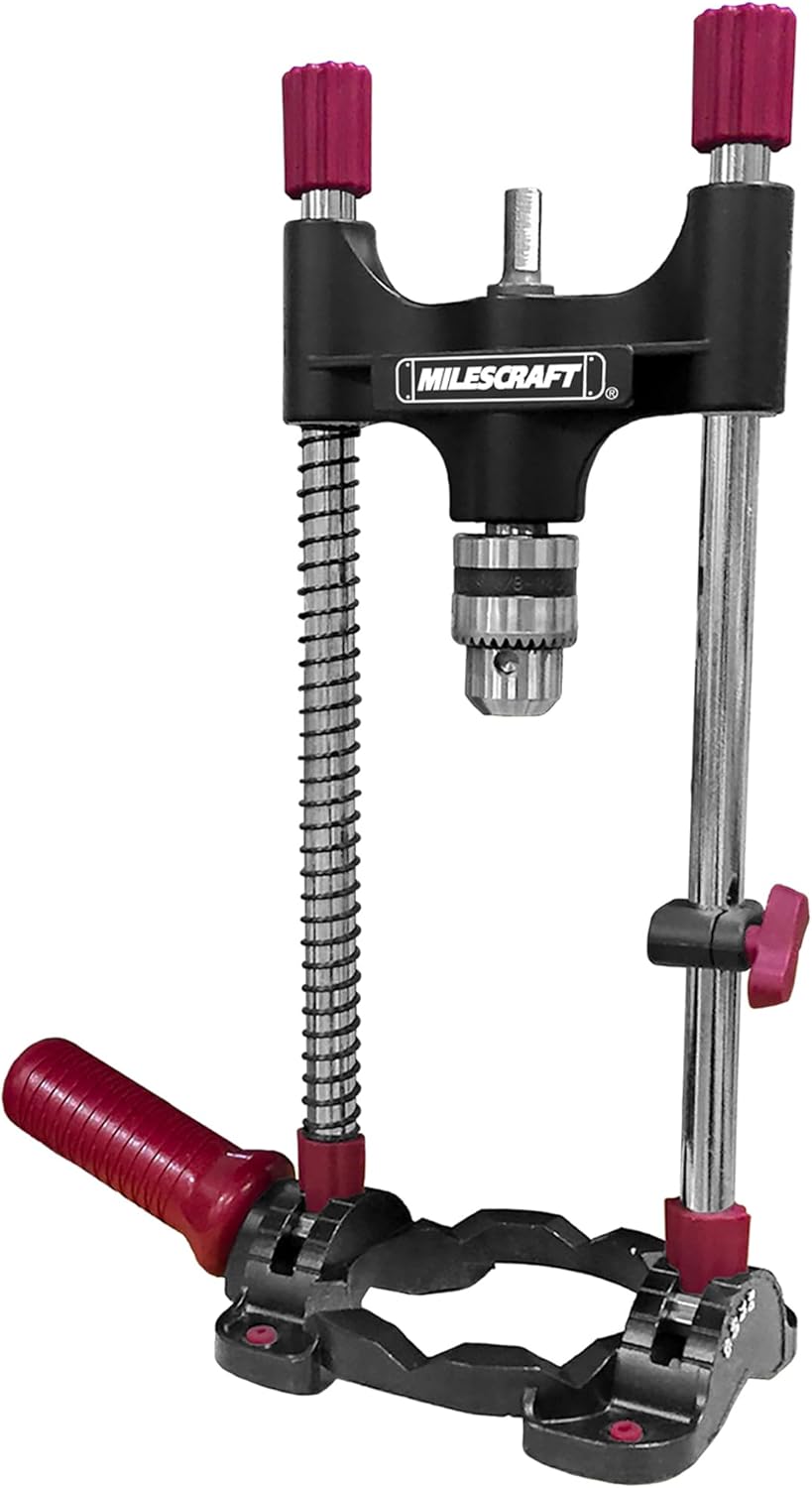 Milescraft 1318 DrillMate Portable Drillling Guide – Precision Drilling Jig Attachment for Drilling Angled or Straight Holes