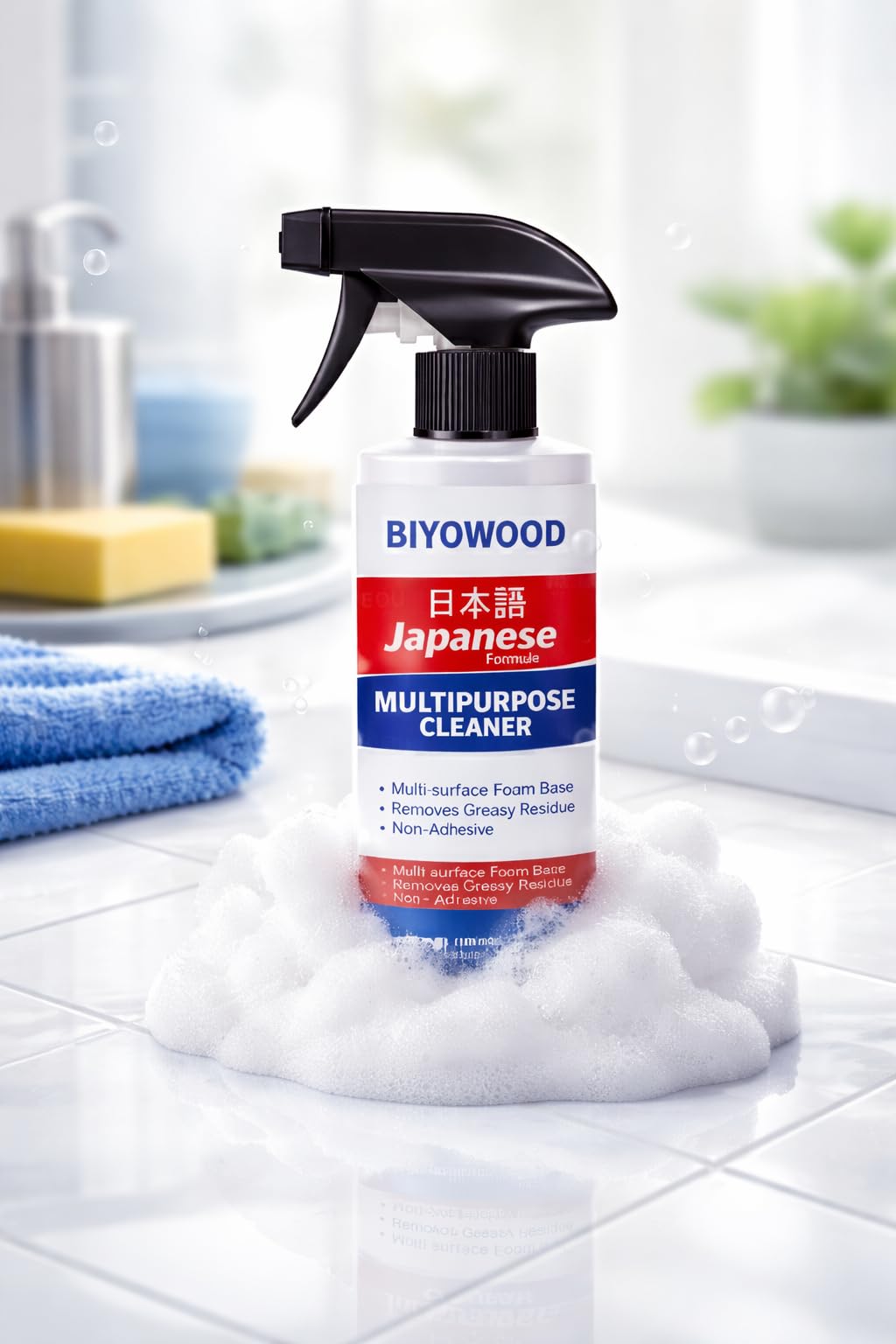 Japanese Multipurpose Cleaner Oxalic Stain Removal Spray for Tiles, Sink, Bathroom, Floors & Hard Surfaces, Easy-to-Use Spray Bottle for Household Surface Cleaning 400ml | All Purpose Cleaner