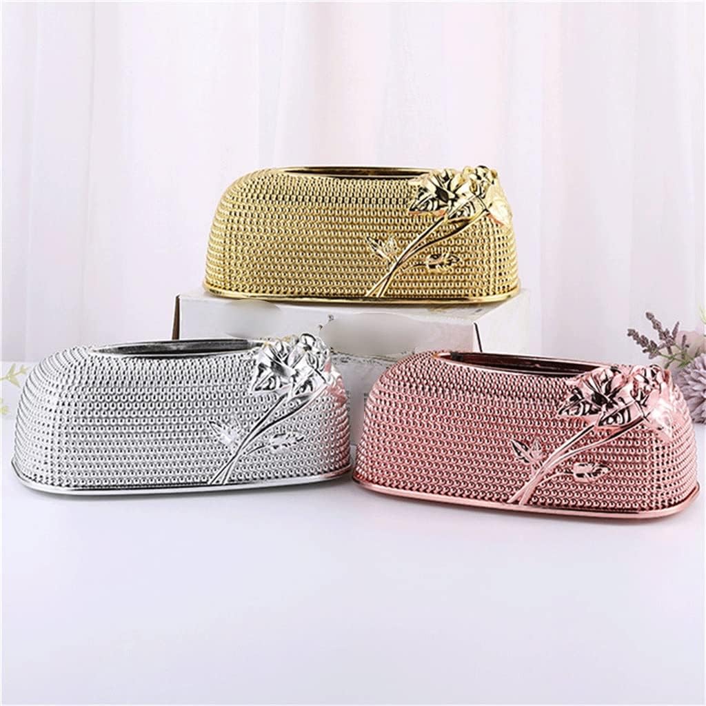 Creative Desktop Kitchen Pumping Tray European Tissue Box Fashion KTV Hotel Tissue Box Bar Napkin Box (Color : Pink Size : 25 * 14 * 9.5cm) (Pink 25 * 14 * 9.5cm) image 5