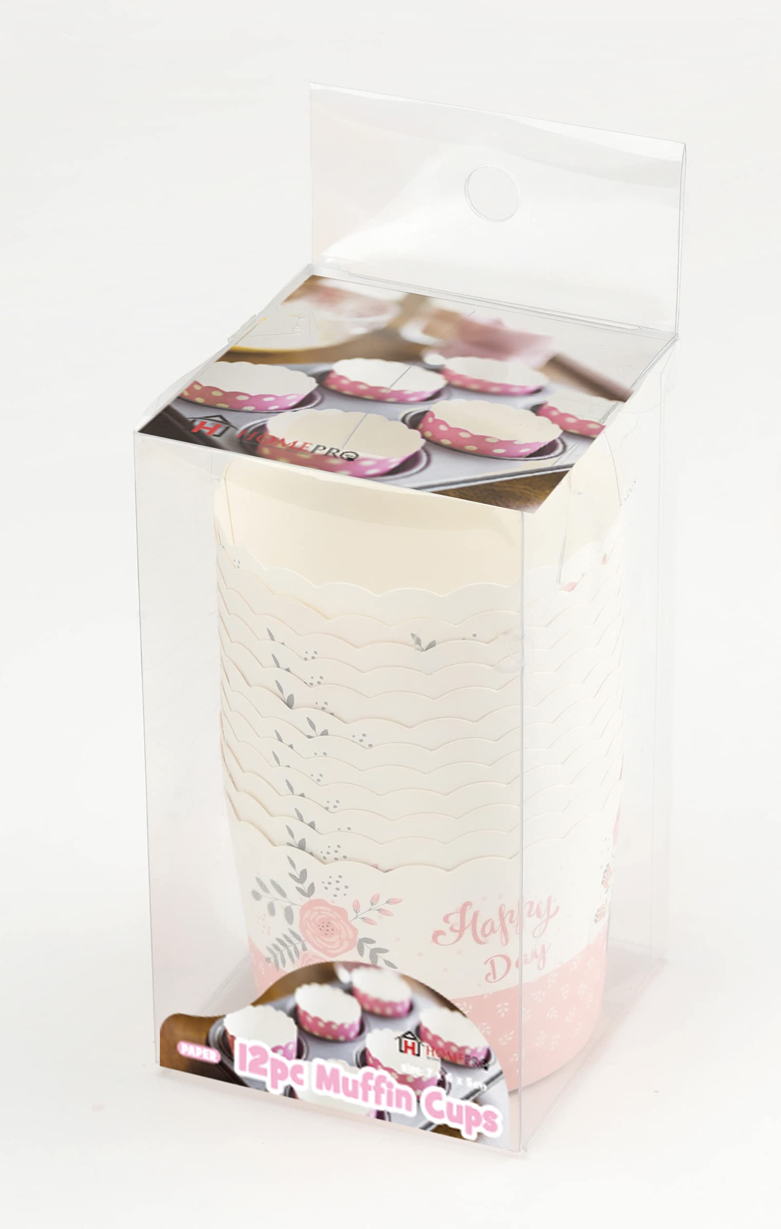 HOMEPRO Better Value for Better Living Home Pro 12Pcs Baking Paper Muffin Cups Disposable Multicolor, 5203