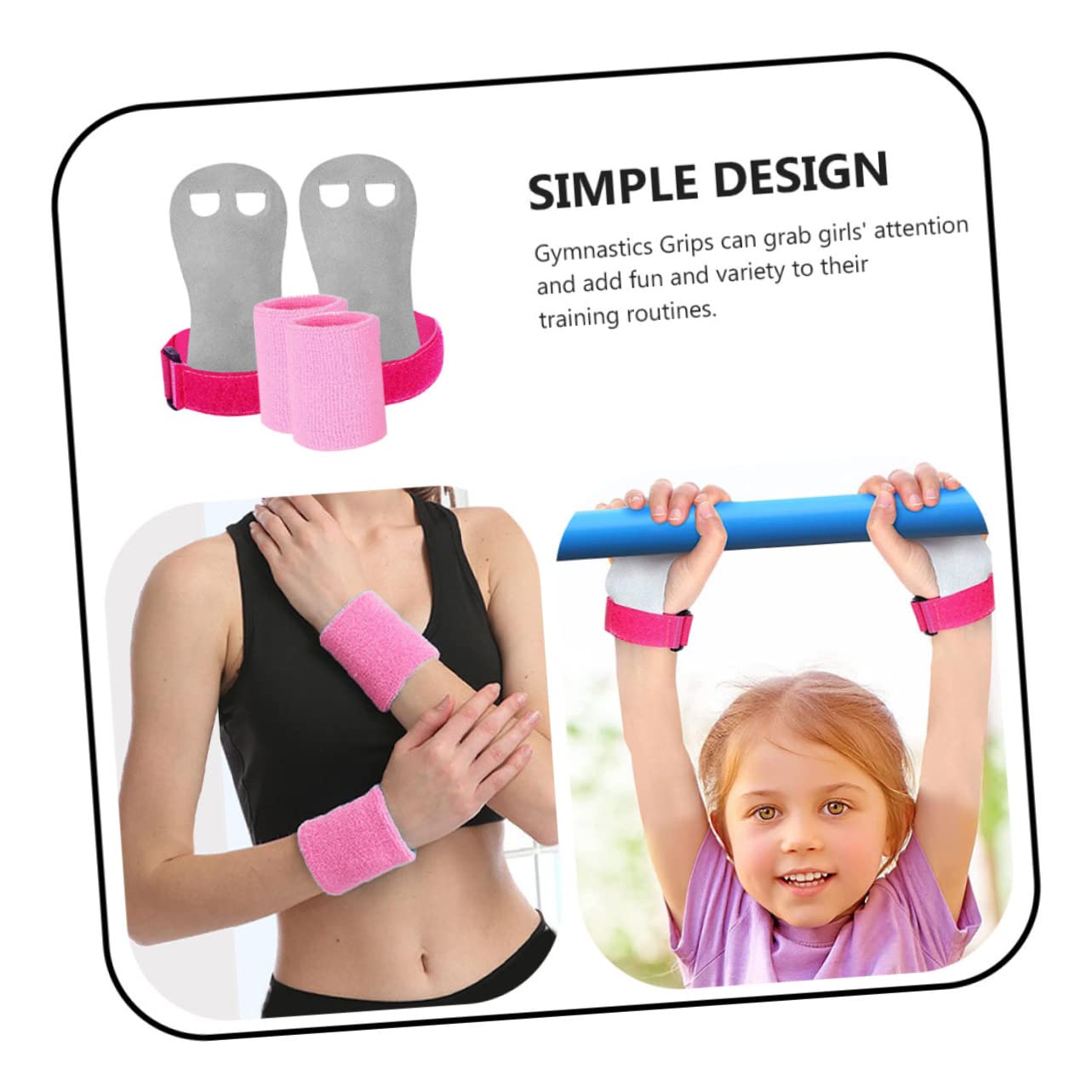 BESPORTBLE 3 Sets Sports Gymnastics Grips Nonslip Palm Protectors Weightlifting Wristbands Comfortable Fitness Accessories