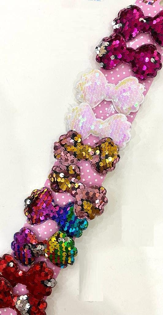 AJ Fashion Glitter Sparkle Hair Clips For Kids Girls/Hair Clips for Girl Multi Color/Sparkly Sequins Alligator Clips for Baby Girls, Teens and Toddlers Pack of 10 (Bow Clips) (B09WC54R63) Amazon Price History, Amazon Price Tracker