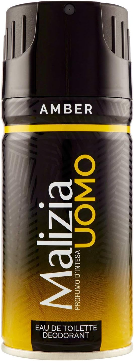 Malizia Uomo Amber Deodorant Spray 150 Ml / 5 Oz.