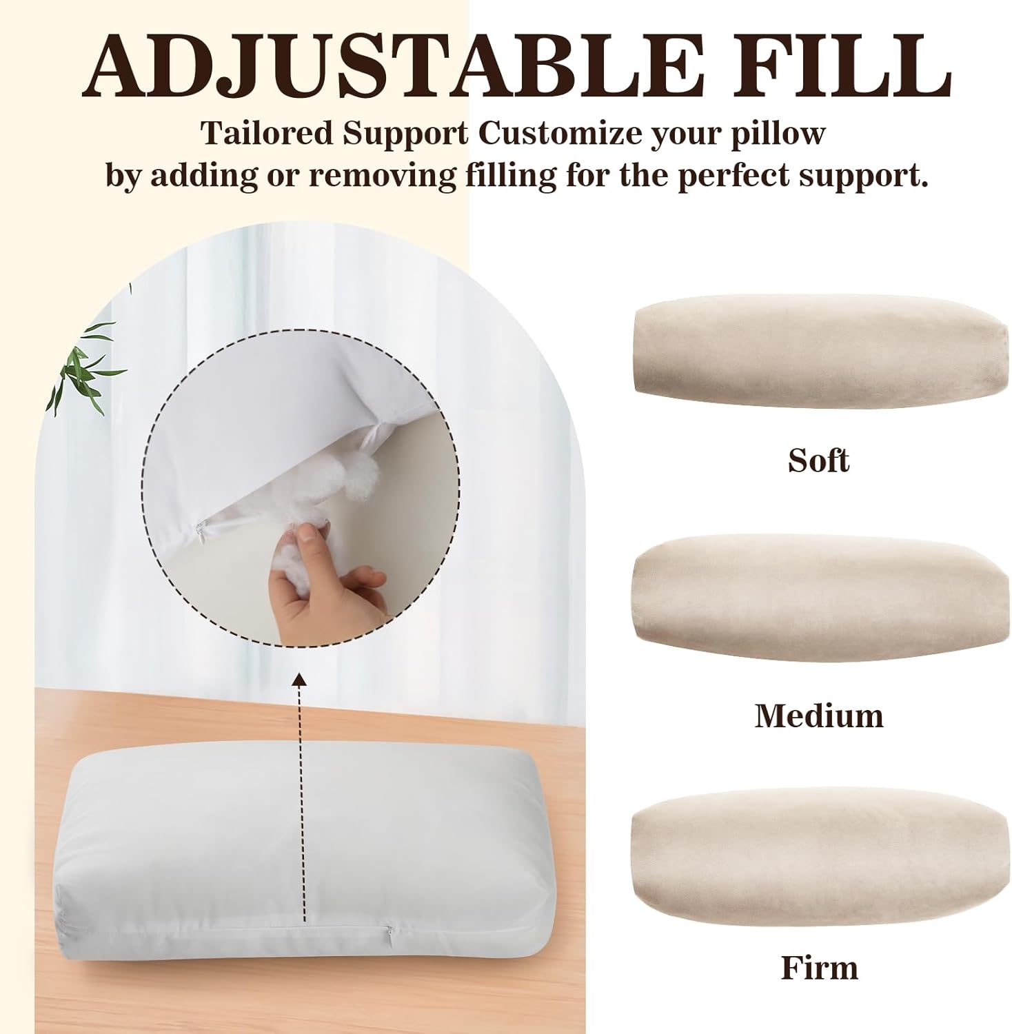 Recliner Headrest Pillow, Adjustable Comfort Neck & Head Support Pillow, Soft Velvet Non-Slip Headrest for Pain Relief & Relaxation, Ideal for Recliner, Couch, Chair, Sofa