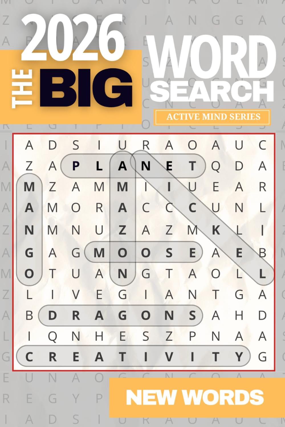 The Big Word Search Puzzle Books: 1000 New Words - Large Print and Anti Eye Strain Fun Word Find for Adults and Seniors (Active Mind Collection)