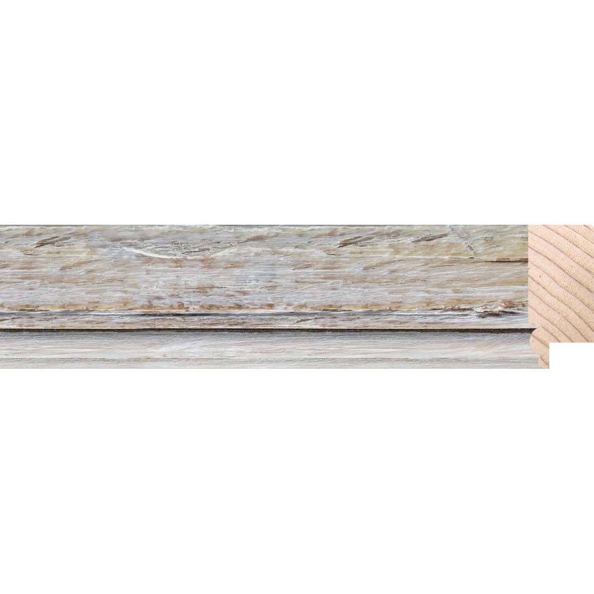 Wallazz Cornice Portafoto in Legno Pregiato - Made in Italy - Vetro Sintetico Infrangibile Crilex - Disponibile in Diverse Varianti - Design Italiano e Qualità Artigianale,24x30cm Sbiancato