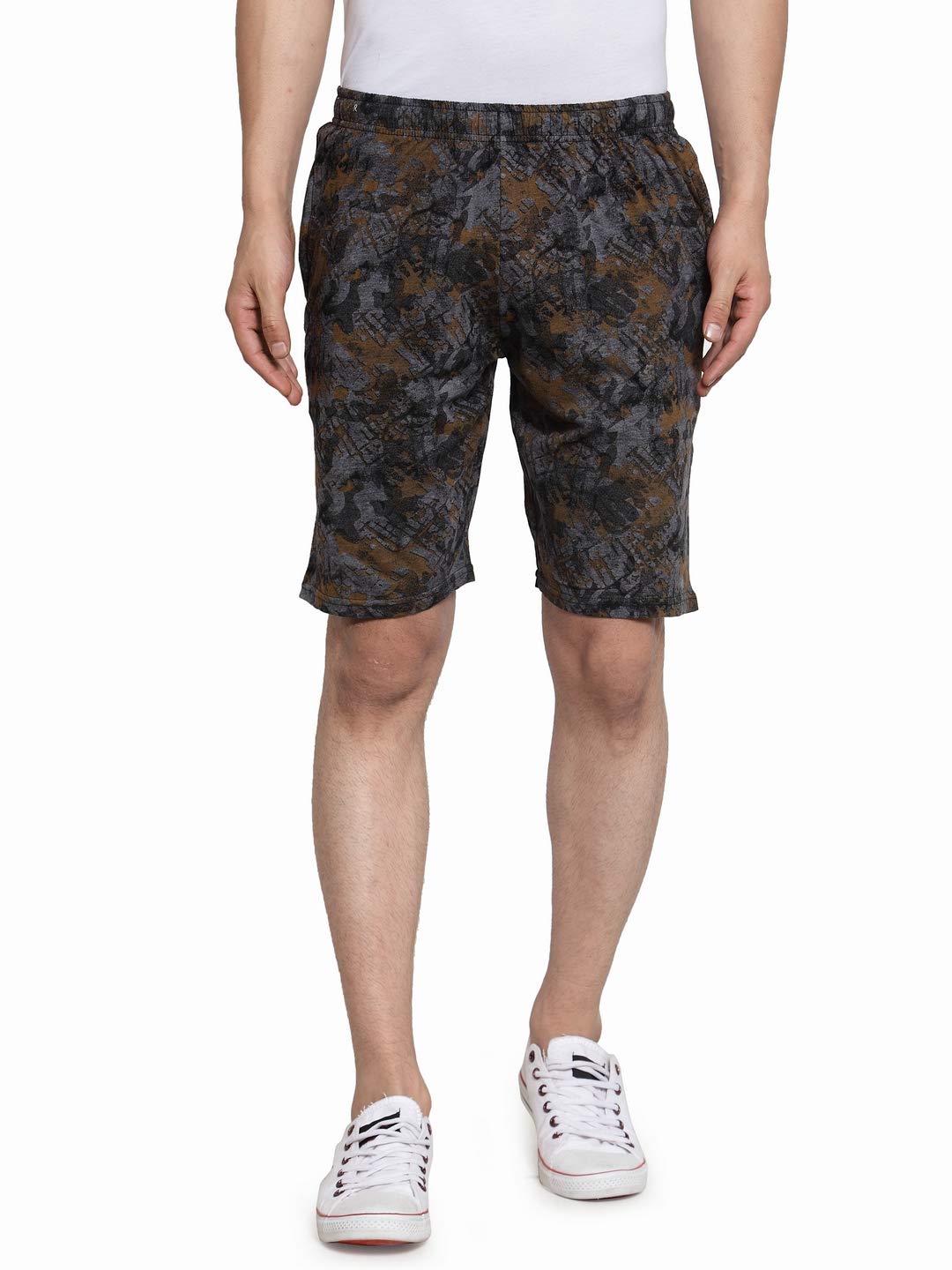 uzarus Men's Cotton Bermuda Shorts with 2 Zippered Pockets-picture-16
