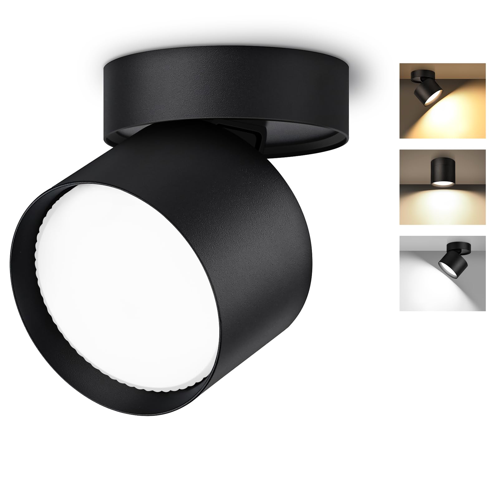 GeyouLux LED Adjustable Projection Spotlight, 7W 800LM diameter 82×80mm Dimmable Ceiling Spotlights