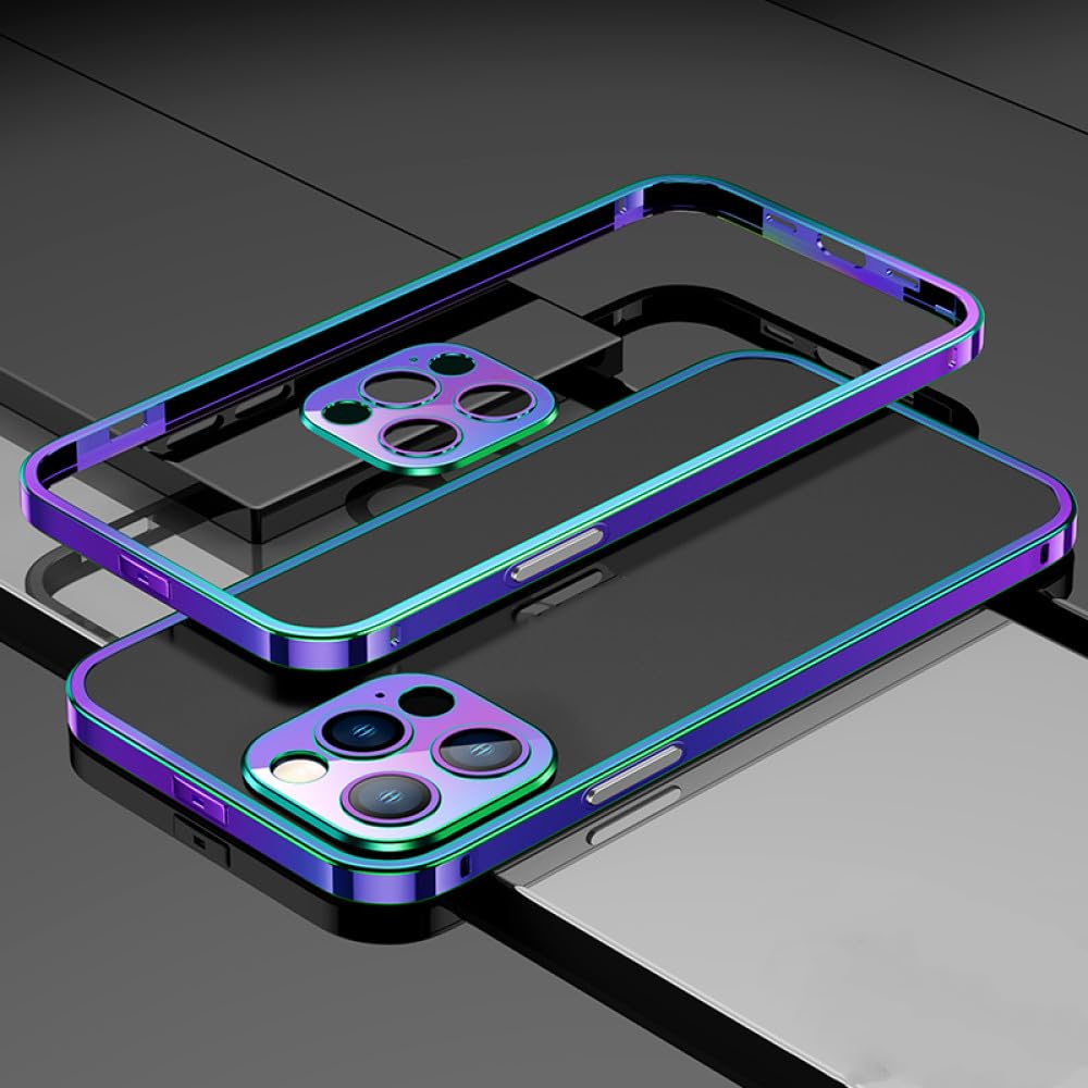 Coque iPhone 14 Pro Max antichoc avec protège objectif et cadre aluminium - 8