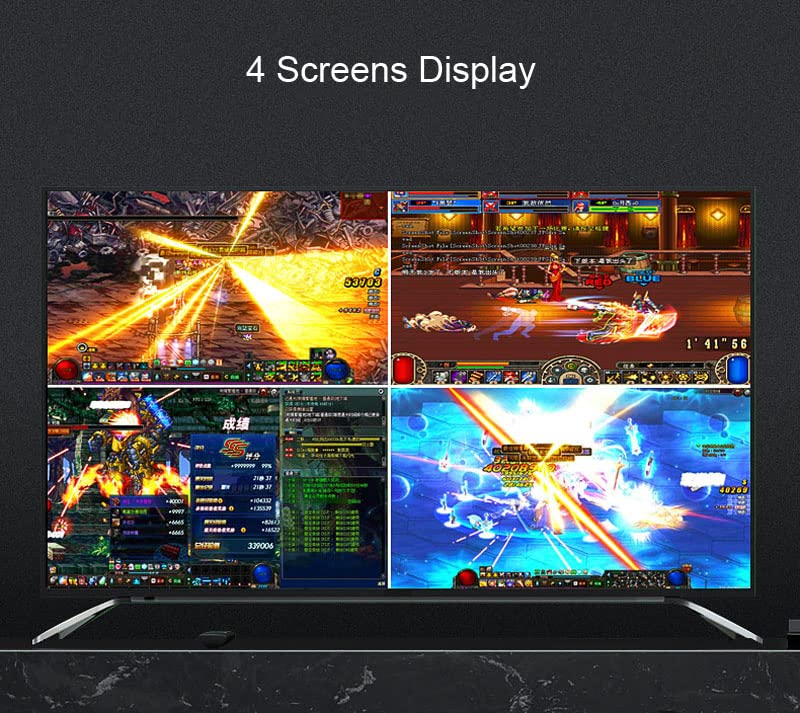 Image of MICROWARE HDMI 16x1 Quad Multi-viewer Switcher 1080P Seamless Switch Multiviewer Picture Screen Divider Video Converter PC to TV