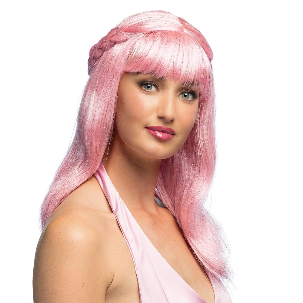 Boland - Glitter Wig for Adults, Synthetic Hair for Theme Party or Carnival, Fancy Dress Accessory