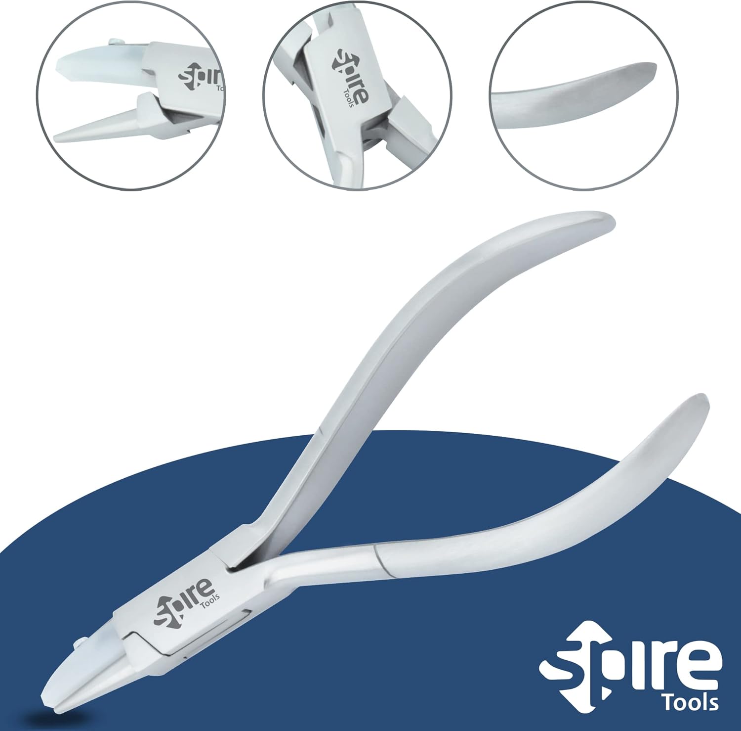 Spire Trade,Spire Tools Adjusting Eyeglass Arms Frame Pliers Eyeglasses Repairing Plier Flat Nose Nylon Jaw Optical Hand Tool Eye Glasses Repair clamp (Single Nylon Jaws Pliers 2130)