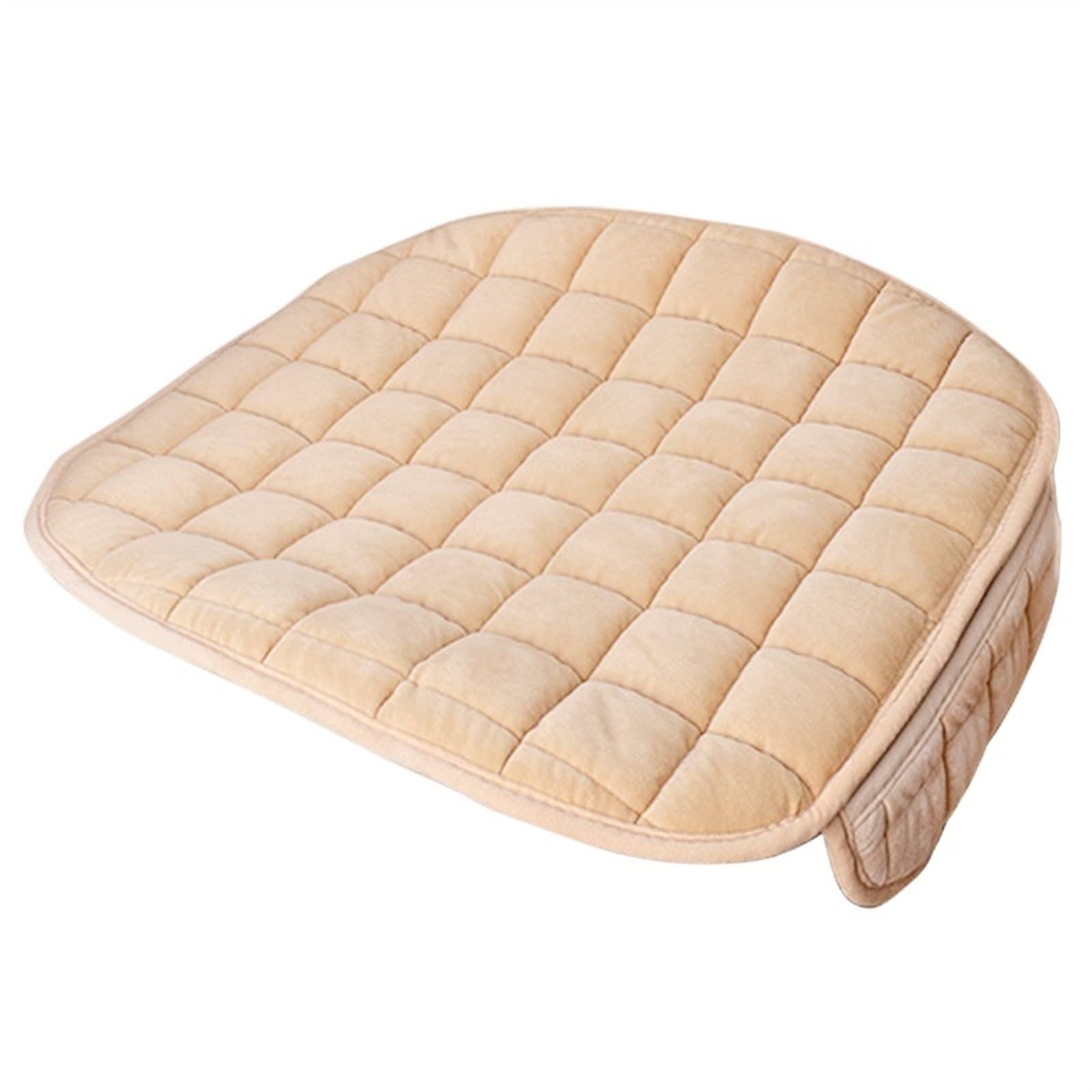 Universele Pluche Autostoel Cover Winter Warm Auto Achterbank Kussen Stoel Pad Protector Auto Interieur Protector-Beige