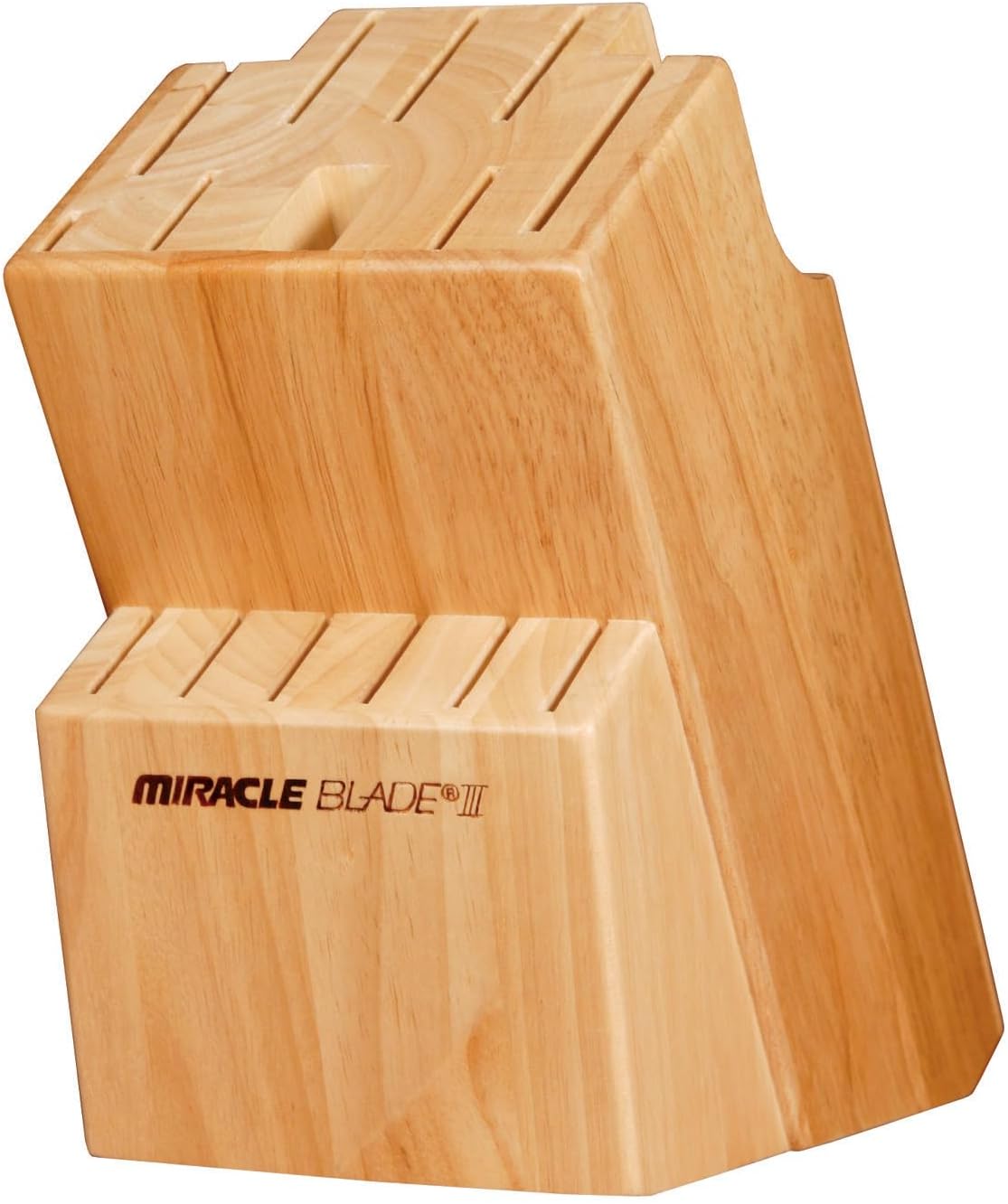Miracle Blade III 15 Piece Acacia Wood Knife Block