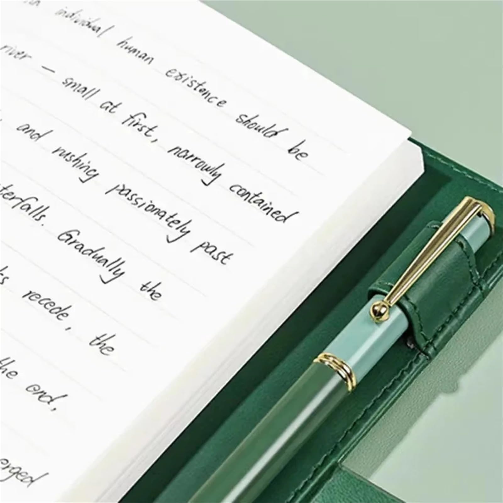 Tagebuch Mit Schloss Vintage Leder B6 Journal Notizbuch mit Schloss 224 Seiten passwortgeschütztes Tagebuch Planer Organizer Schreibwarenbedarf(Light Green)