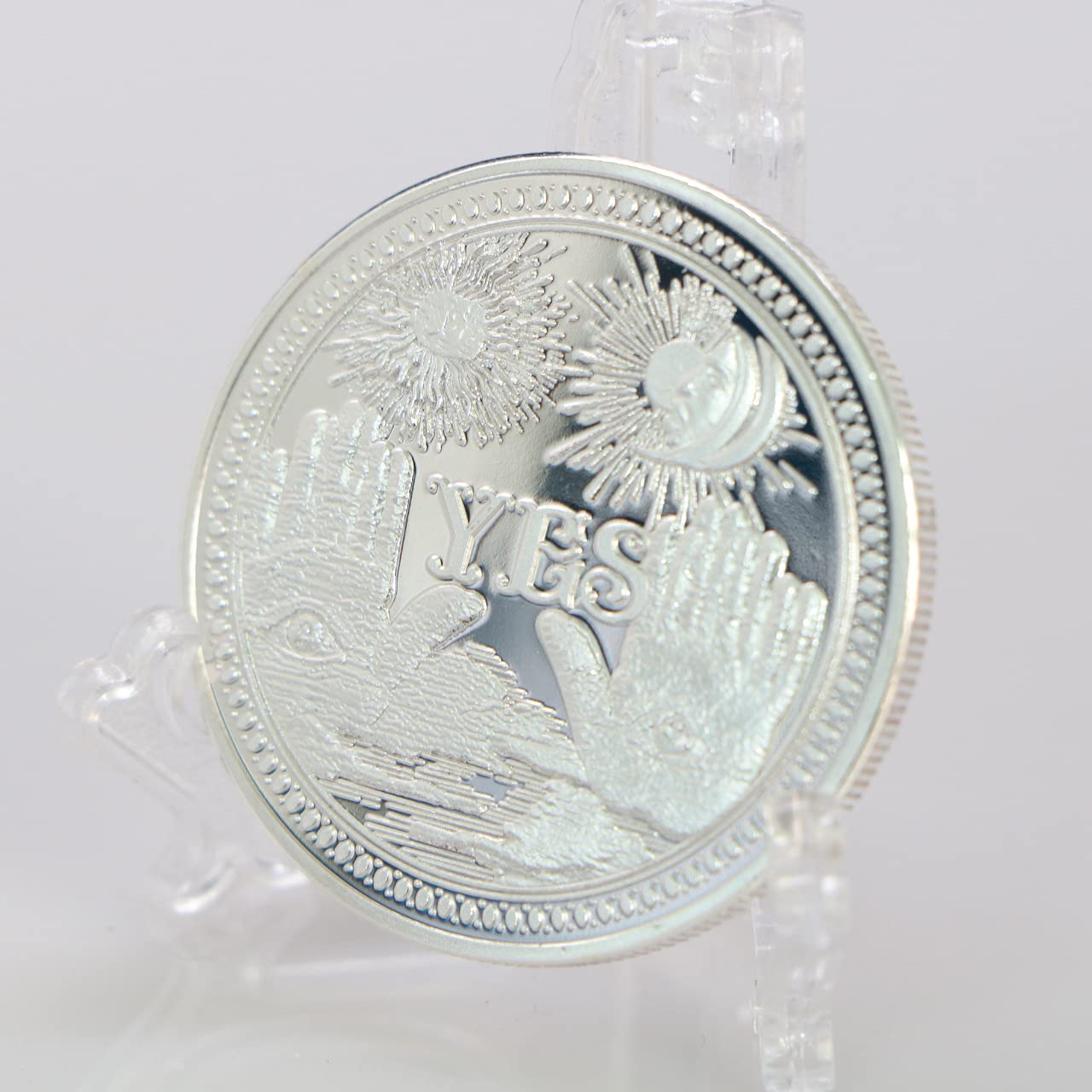 American three-dimensional relief YES silver-plated commemorative coin sun moon angel skull NO decision than good and evil coins coin