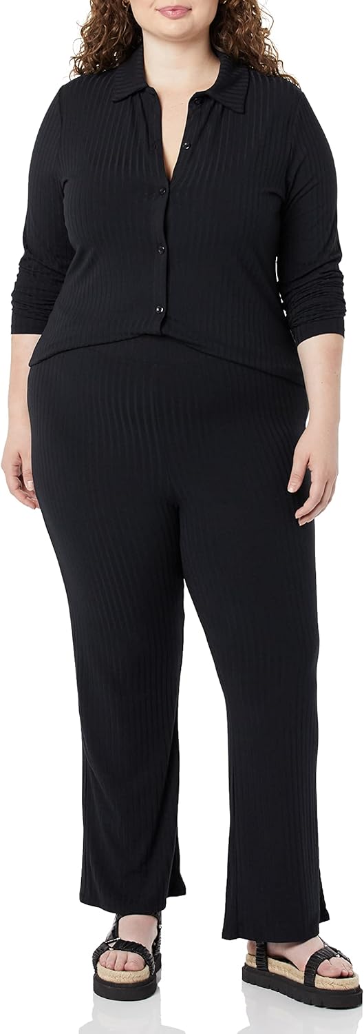 Amazon Essentials womens Wide Rib Long Sleeve Button-up Collared Cardigan (Pants Sold Separately) - Image 3