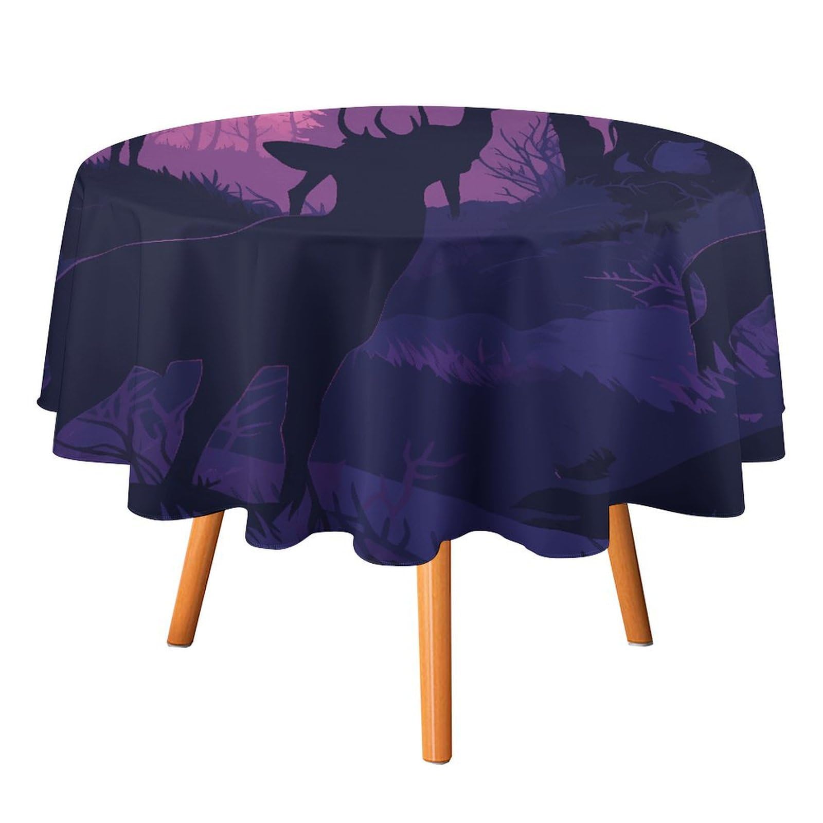 Nappe ronde cerf de haute qualité pour décoration d'intérieur