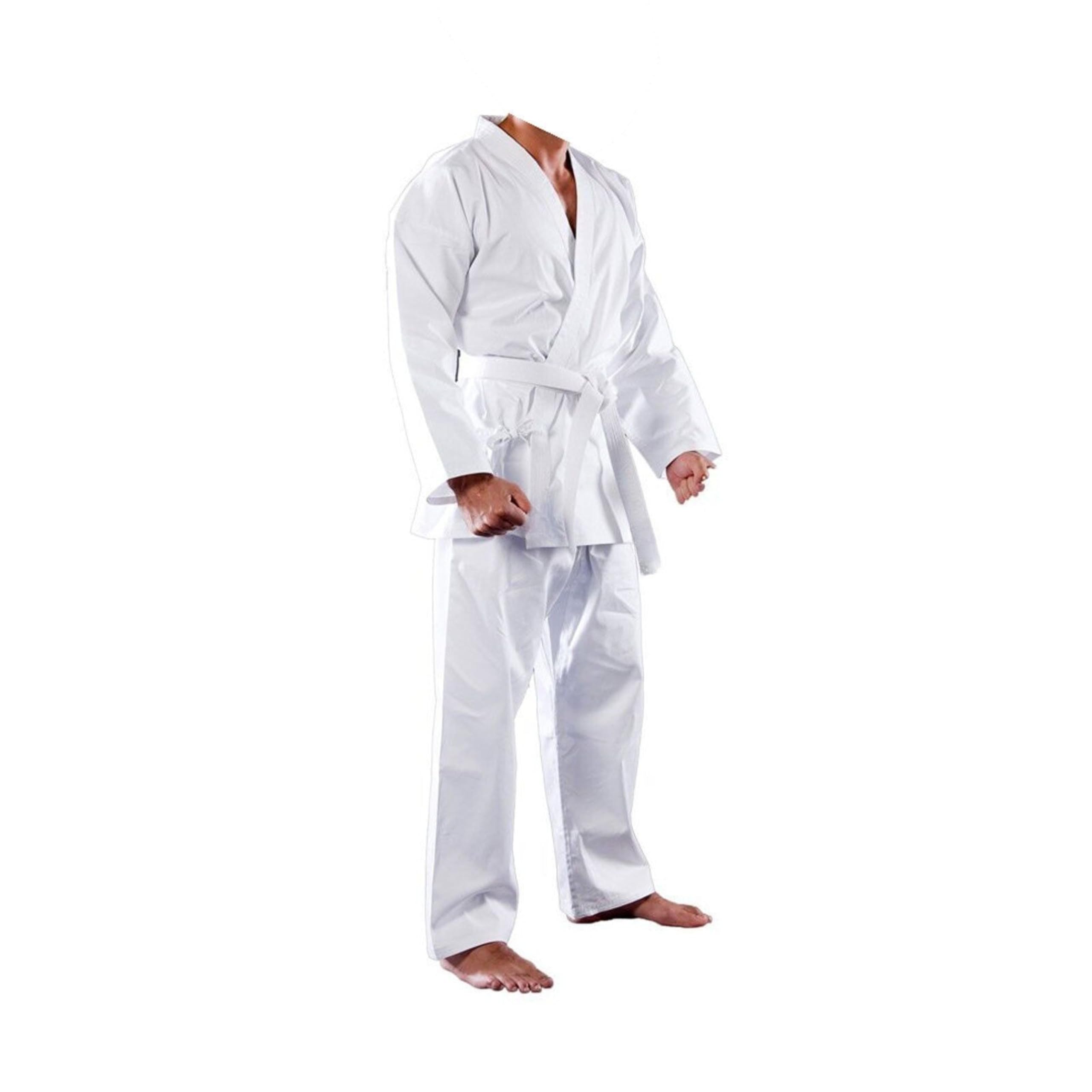 Maxx Pro Boxing Gear 000/ 110 Maxx Aikido Karate Suit With Belt Taekwondo Martial Student Uniform Polycotton (/110)