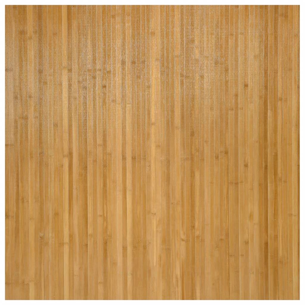 vidaXL Rug, Floor Carpet for Living Room Bedroom Hallway, Area Rug for Decorative, Waterproof Floor Mat Kitchen Rug, Square Nature Bamboo — image 1