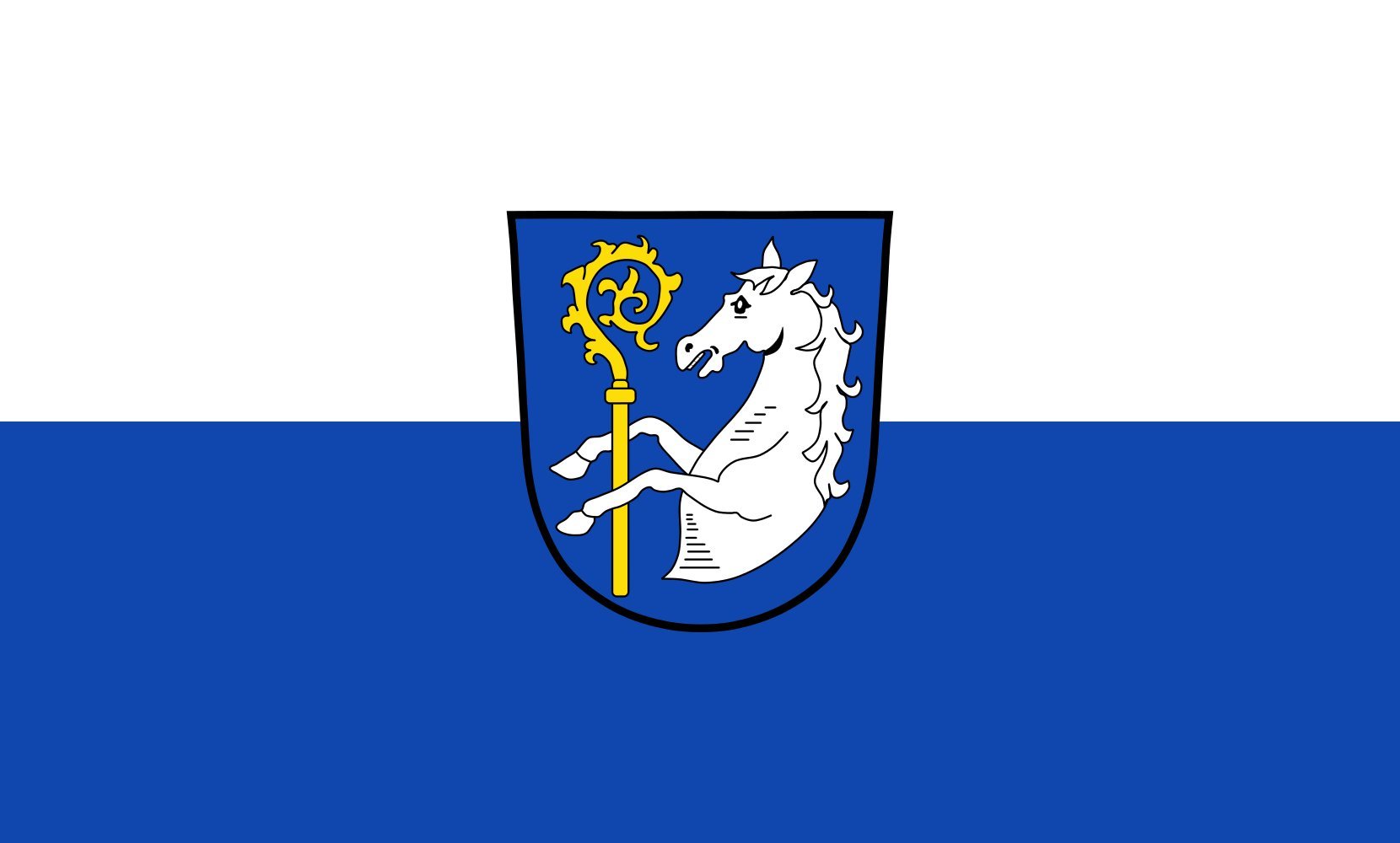 Grand drapeau Rudelzhausen drapeau paysage 1.35m² extérieur mât