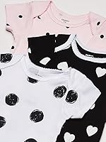 Vista 3 de Gerber Onesies Paquete de 8 mamelucos de manga corta para niñas bebés