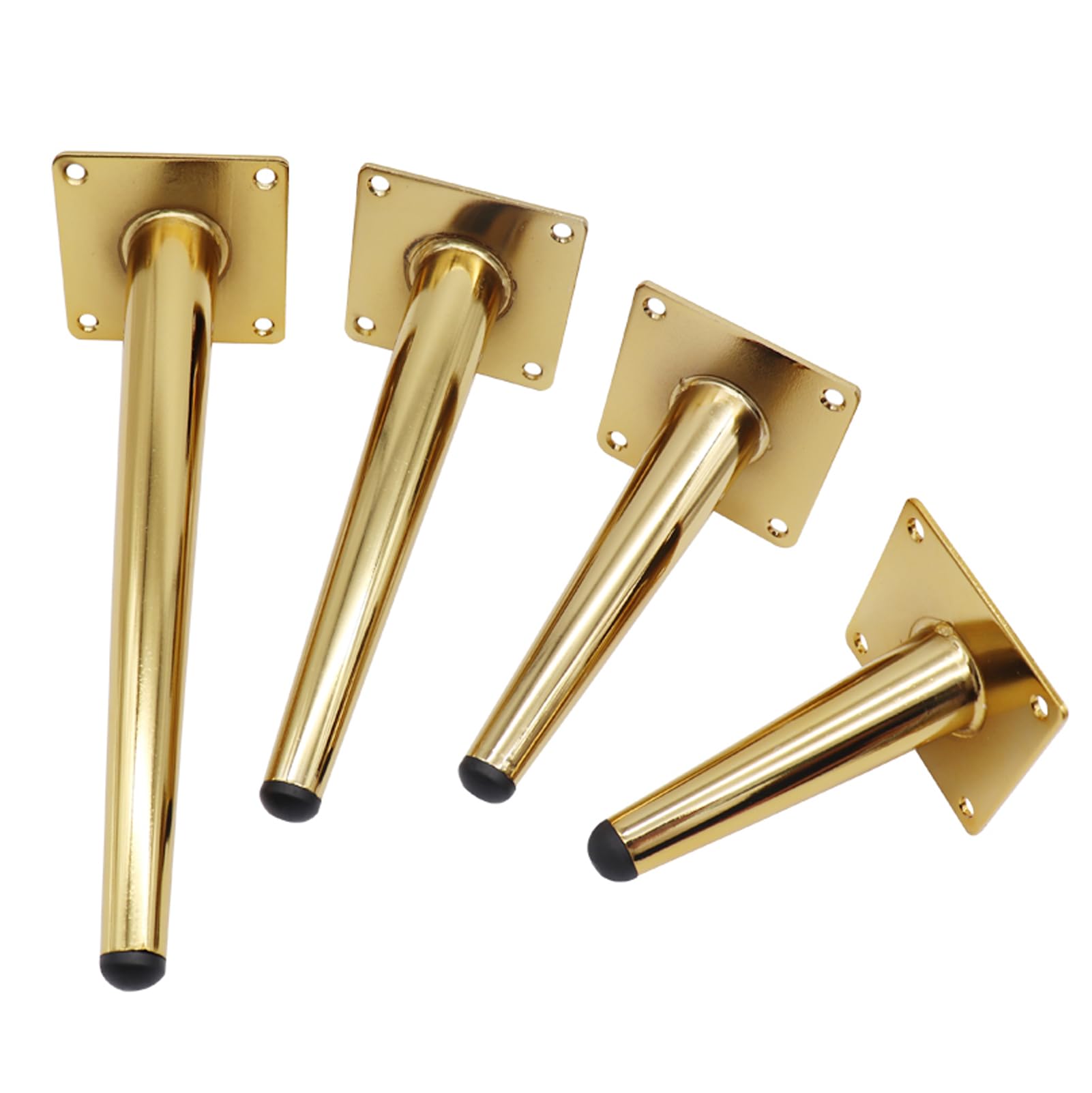 Juego de 4 Patas de Los Muebles de Metal Oblicua Cónica Patas de Metal Moderno Sofá Piernas Silla Sofá Piernas de Apoyo para Diy Sustitución de Muebles Café Silla Armario Sofá Inicio/D/40Cm(15.7In)