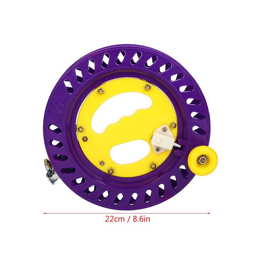 Enrouleur de Poignée Kite 22cm - Porte-Roues Professionnel en Plein Air - Durable en Plastique - Pour Pêche et Ligne de Cerf-Volant - Bobine Porte-Roue Enroulement Volant - Outil Accessoire