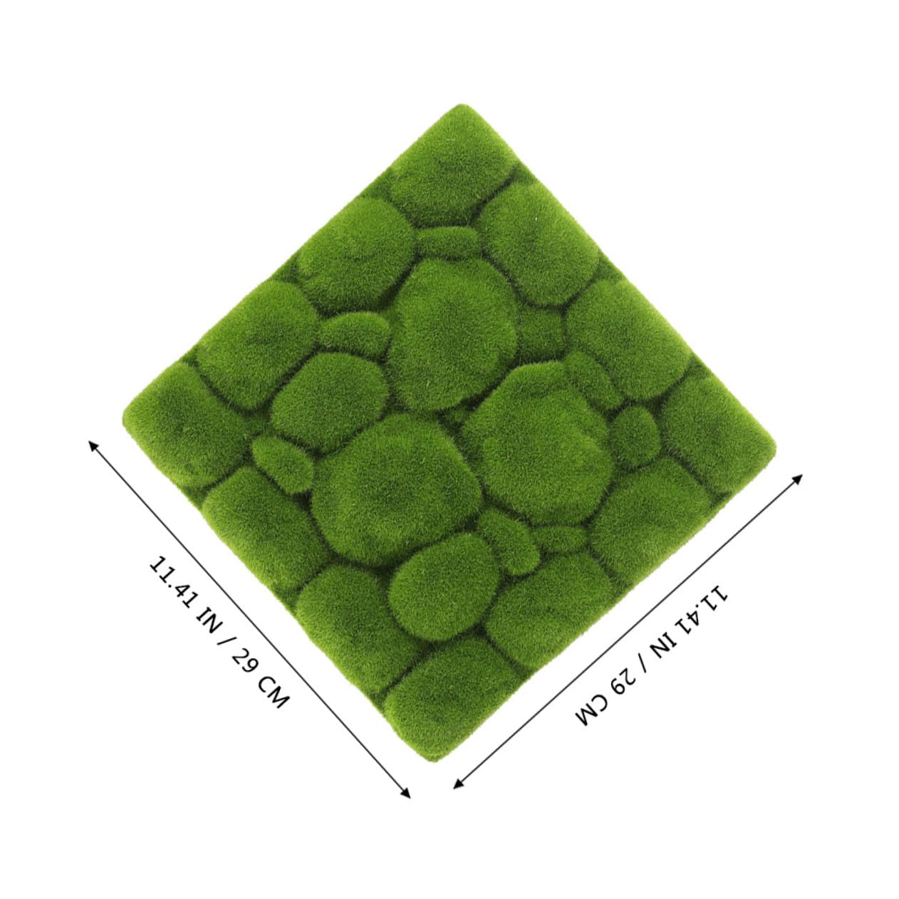 Angoily 3 Stück Künstliche Moos Schaumstoffplatten 29X29cm Grüne Pflanzen Wanddekoration für Innenräume Selbstgemacht Mooswand Hintergrund für Hochzeiten und Blumenarrangements