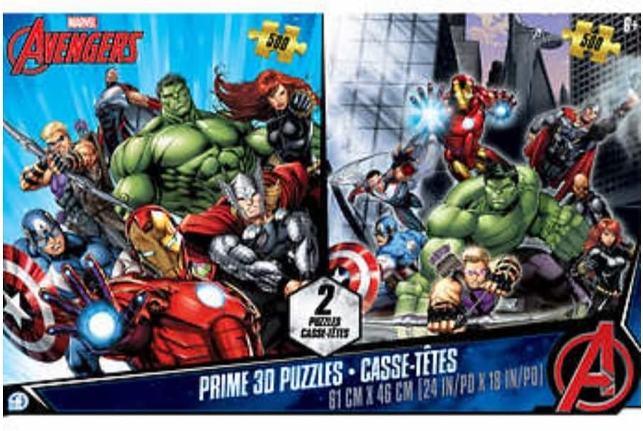 Avenger 3D Lenticular Puzzles – 500 Pcs Twin Pack|Novelty|Gift|Collectible