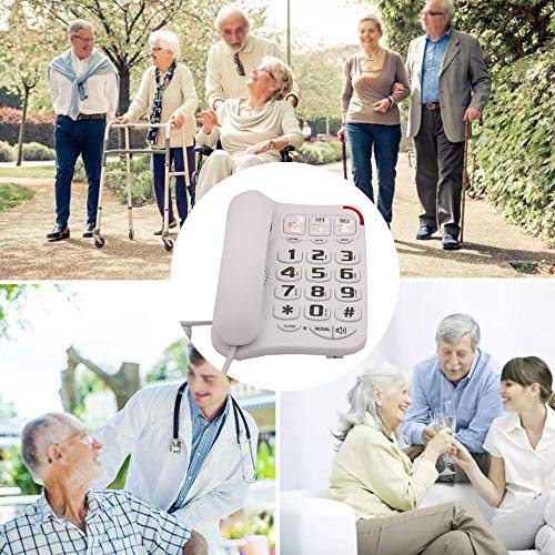 Teléfono con cable para adultos con botones grandes miniatura 6