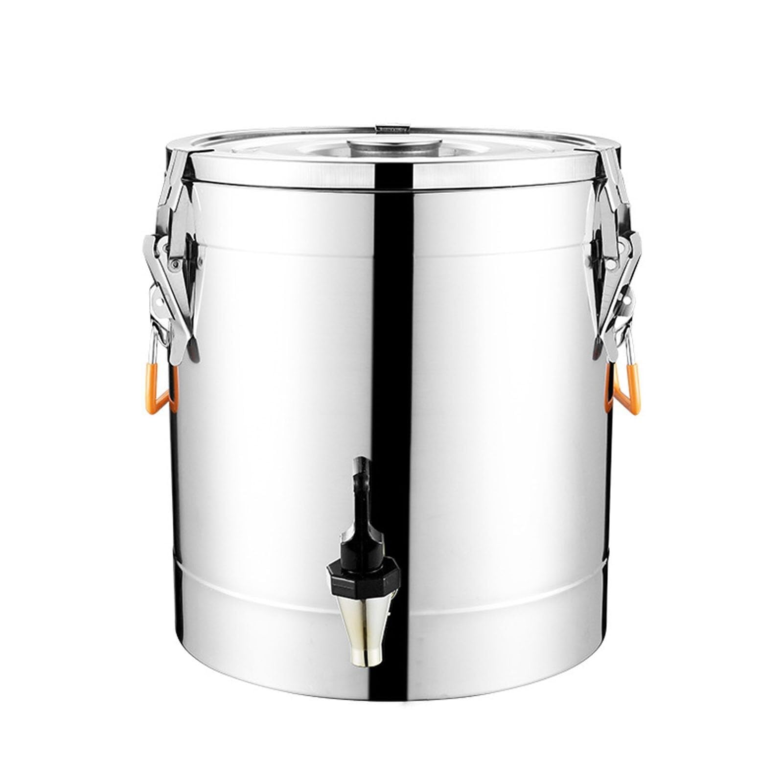 AYCDL Sealed Bucket 304 Stainless Steel, with Faucet and High Elastic Buckle, Stainless Steel Milk Transport Cans Pail, for Milk/Oil//Soup Storage,36 * 50CM/50L