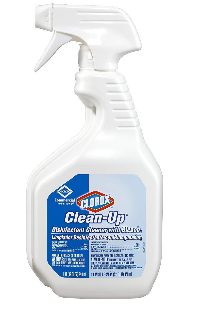 Clorox 35417 Clean-Up Disinfectant Cleaner with Bleach, 32 fl oz Trigger Spray Bottle