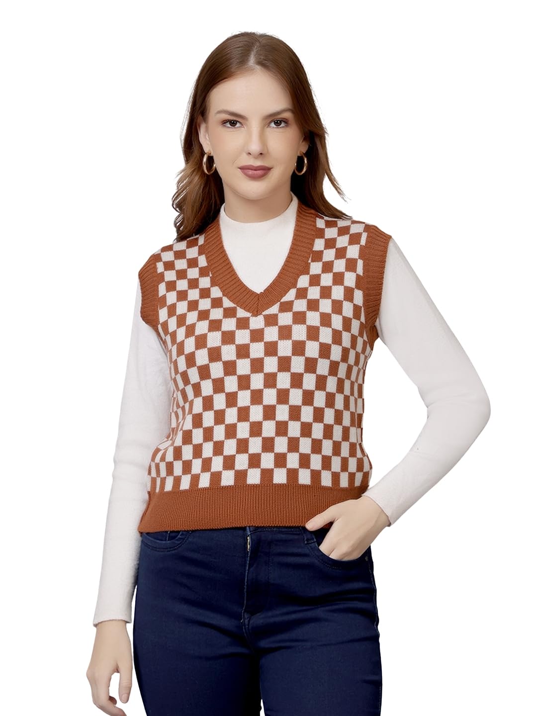 Women Knitted Sleeveless Sweater