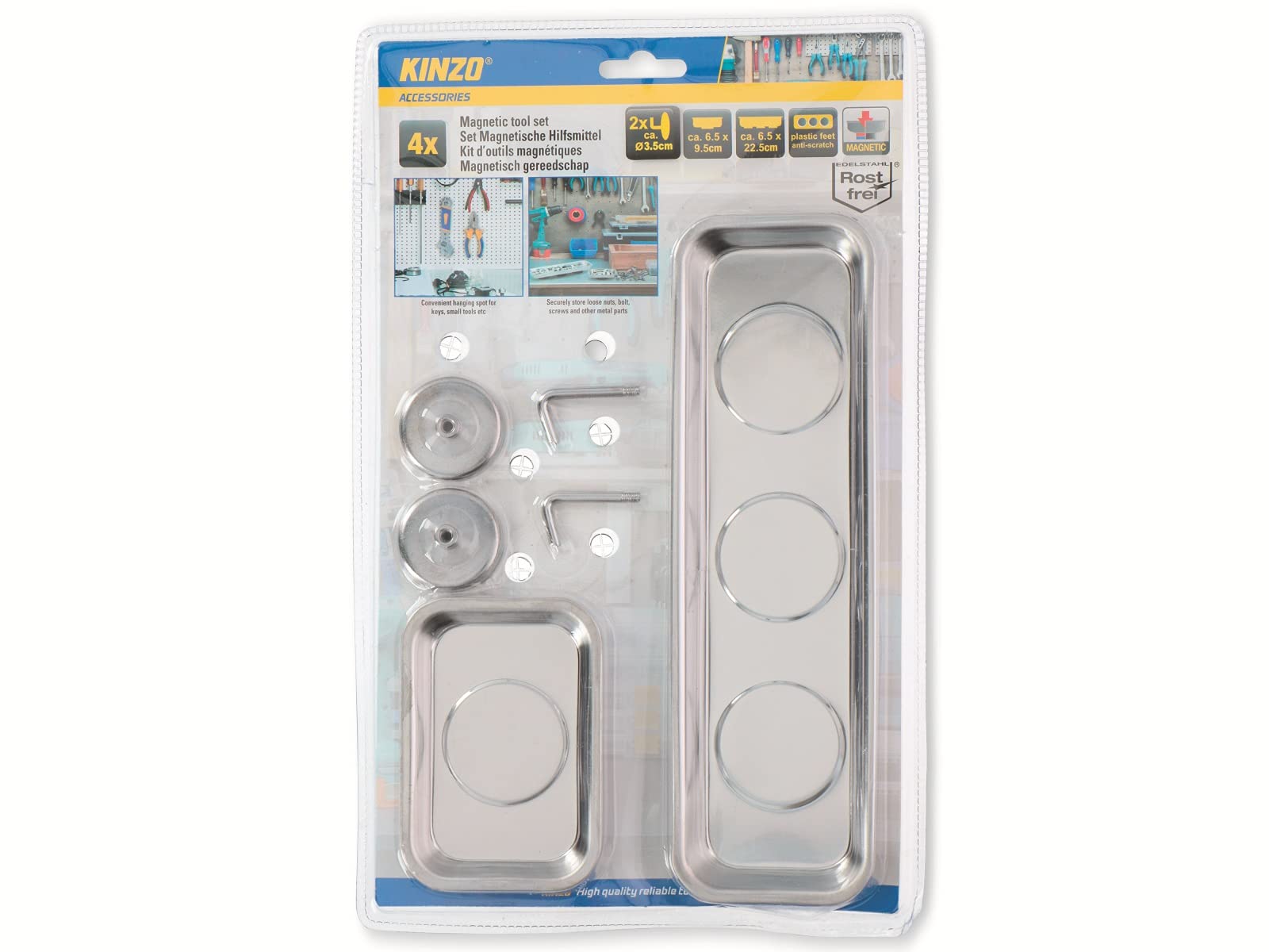 KinzoMagnetic Tool Set 4pcs ss Brand