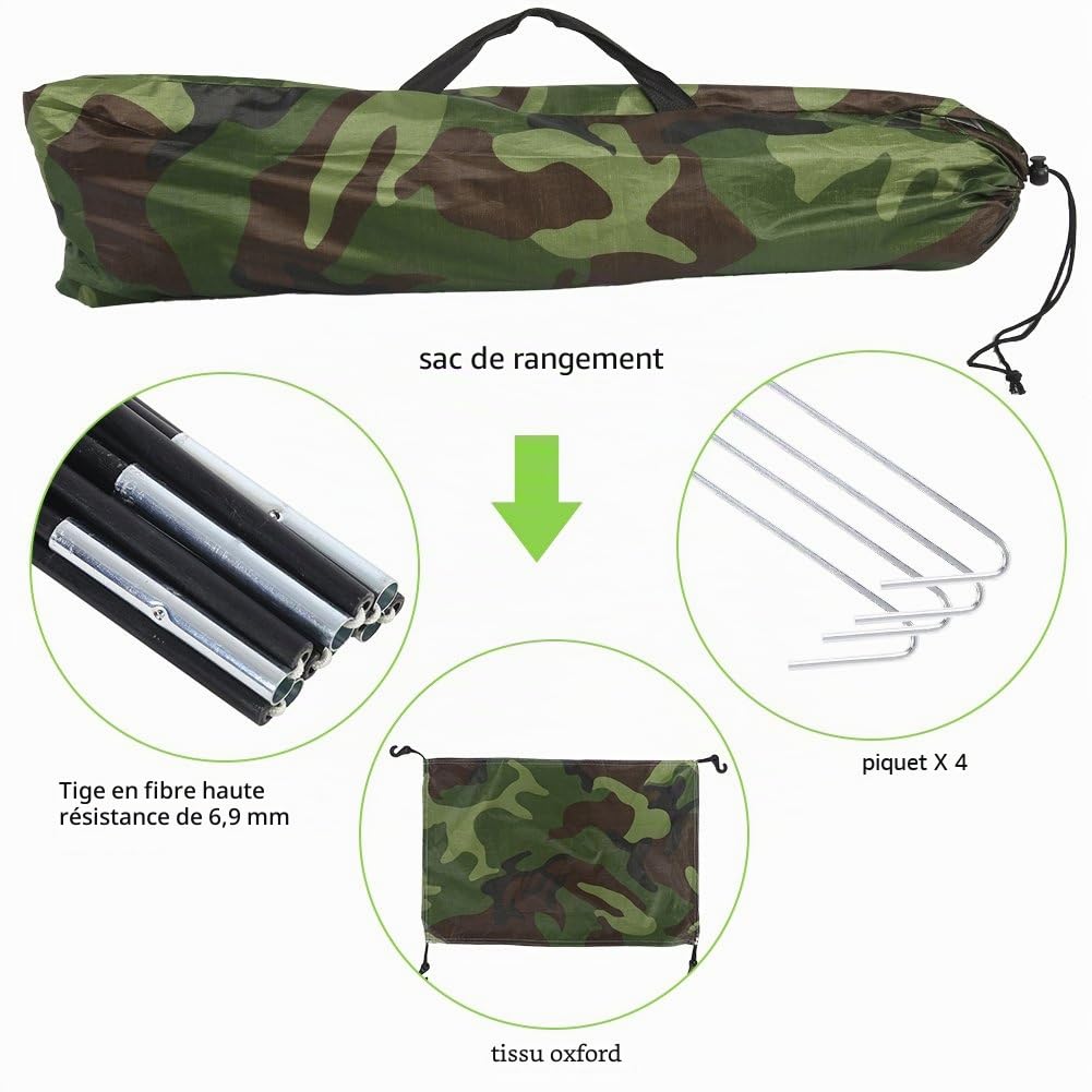 Tente Ultra Légère 1 Personne - Dôme De Randonnée 4 Saisons pour Camping et Trekking D'Extérieur - 200 X 100 X 100 Cm