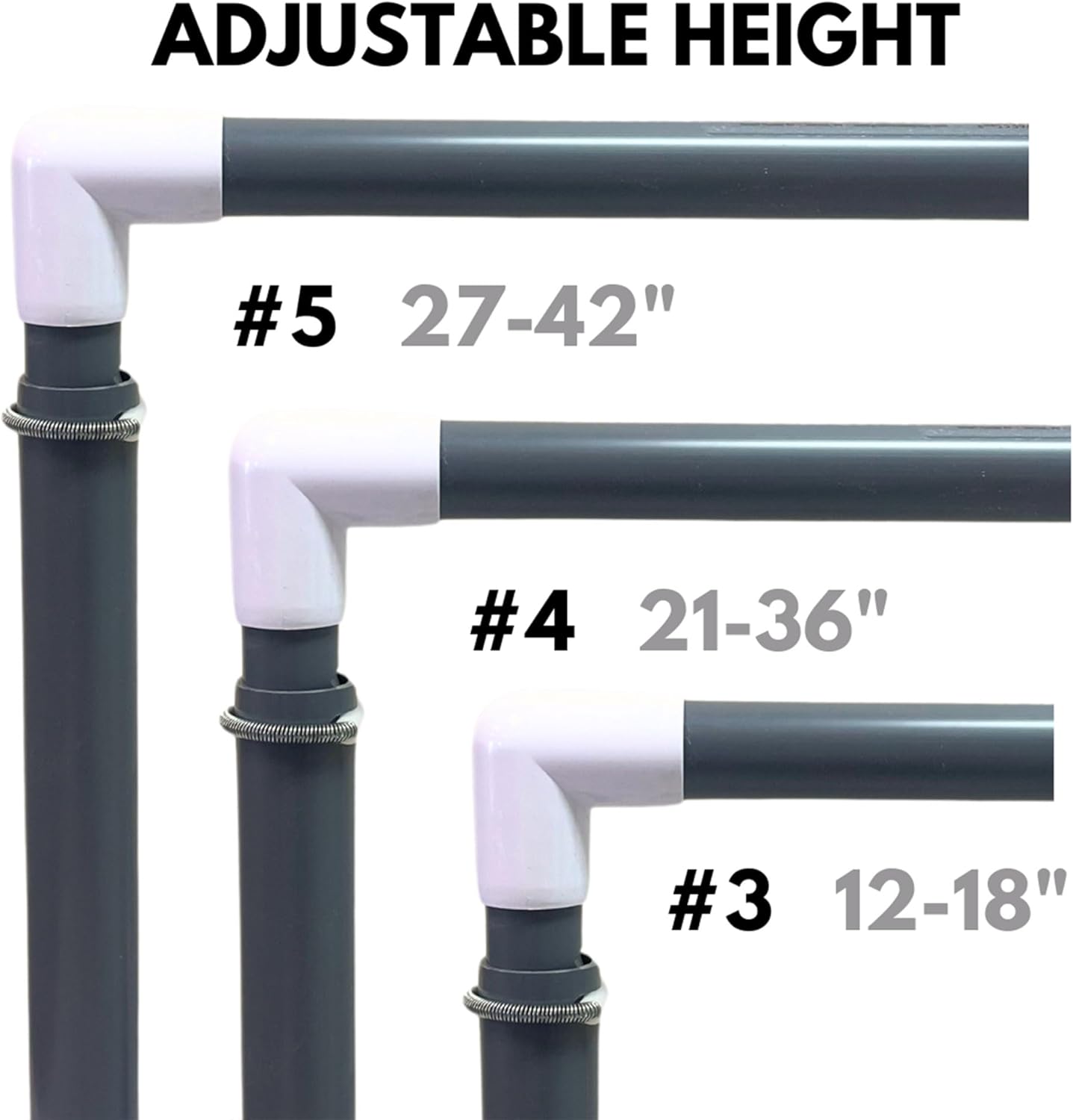 Prism Fitness Smart Adjustable-Height Hurdles - Set of 3 (27-42 inches)