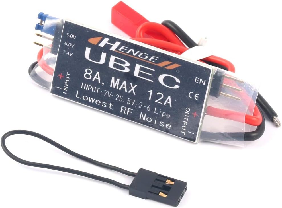 HENGE 8A UBEC Output 5V / 6V 6A / 8A Max 12A Inport 7V-25.5V 2-6S Lipo / 6-16 Cell Ni-Mh Input Switch Model BEC for RC Drone
