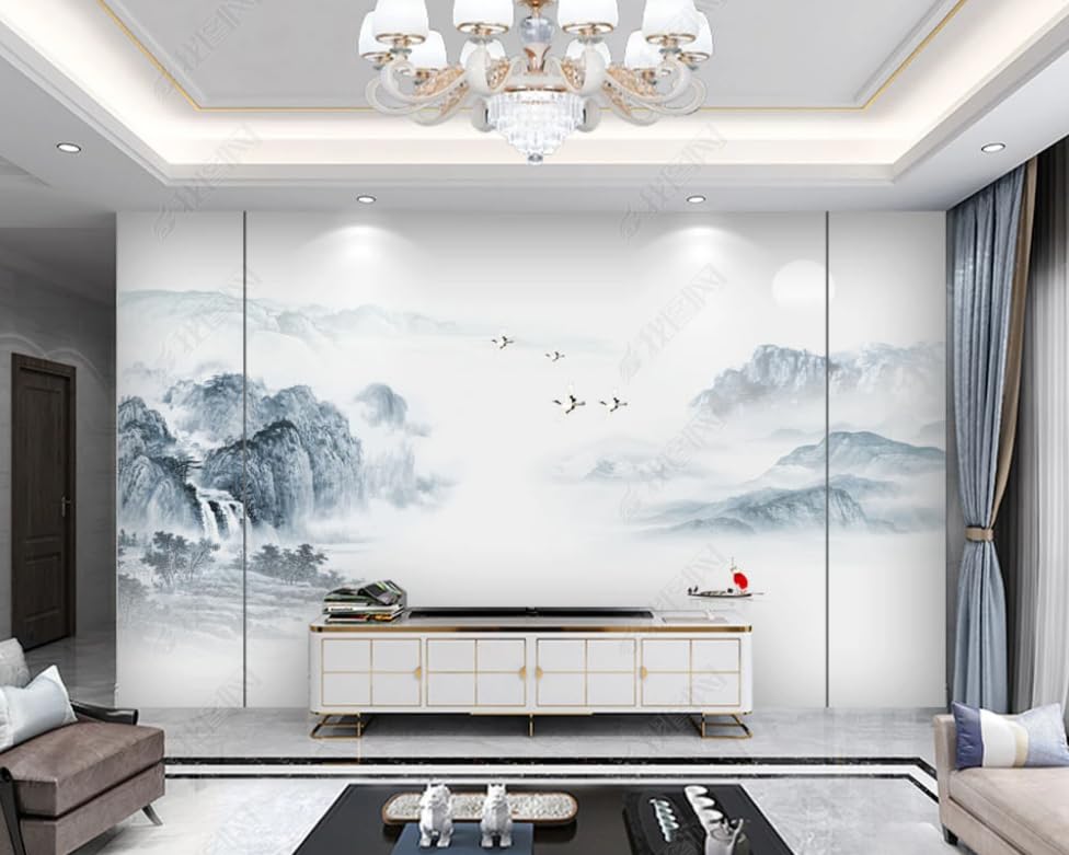 Papier peint intissé paysage d'une élégance rare, fresque murale artistique de 400cm