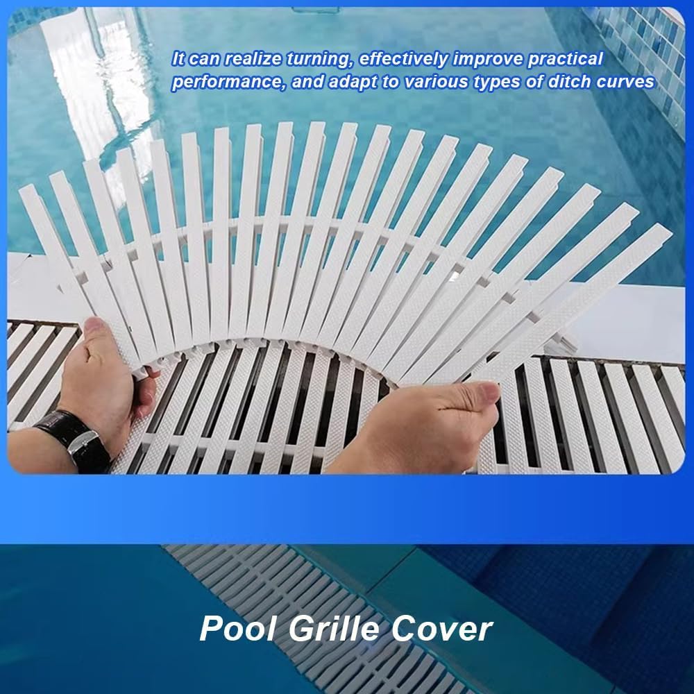 Modulo griglia Piscina Bordo Griglie di Scarico for Piscine, scarichi for bagni, coperture for Griglie Antiscivolo a interfaccia Singola Scarico Acqua piovana a Pavimento terrazzo(30x100cm)