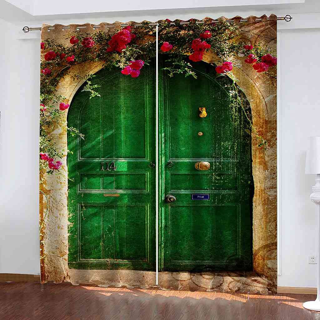 Rideau occultant thermique et phonique 200x214 cm rideaux de fenêtre salon cuisine