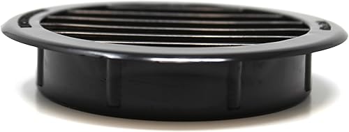 Vista 57 de Cubierta redonda de rejilla de plástico de 3 pulgadas para rejilla de ventilación de reptiles (16, gris)