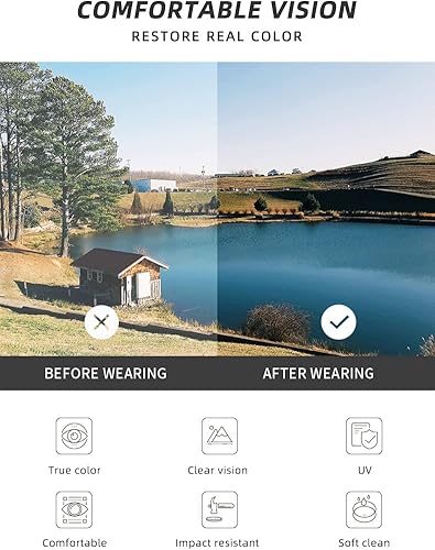 Miniatura 6 de Lentes de sol polarizados de lectura de lente completa para hombres y mujeres, conducción deportiva, envolvente, conducir, lectura, lentes teñidos