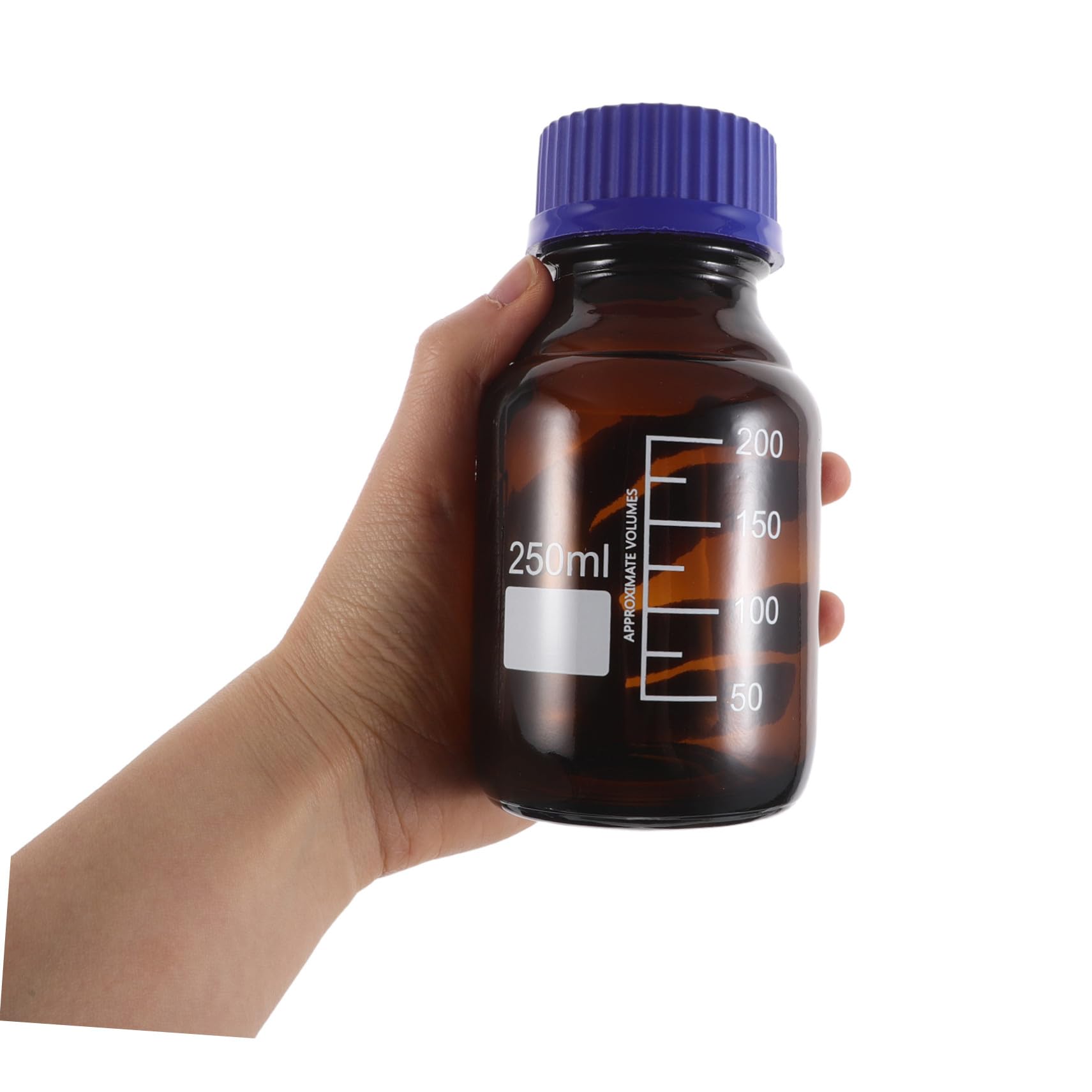 Anneome 3stücke Labor-reagenzflasche Braune Glasflasche Mit Stopfen Vorratsbehälter Für Chemikalien Laborglasbehälter Kleine Glasflasche Für Lichtempfindliche Flüssigkeiten