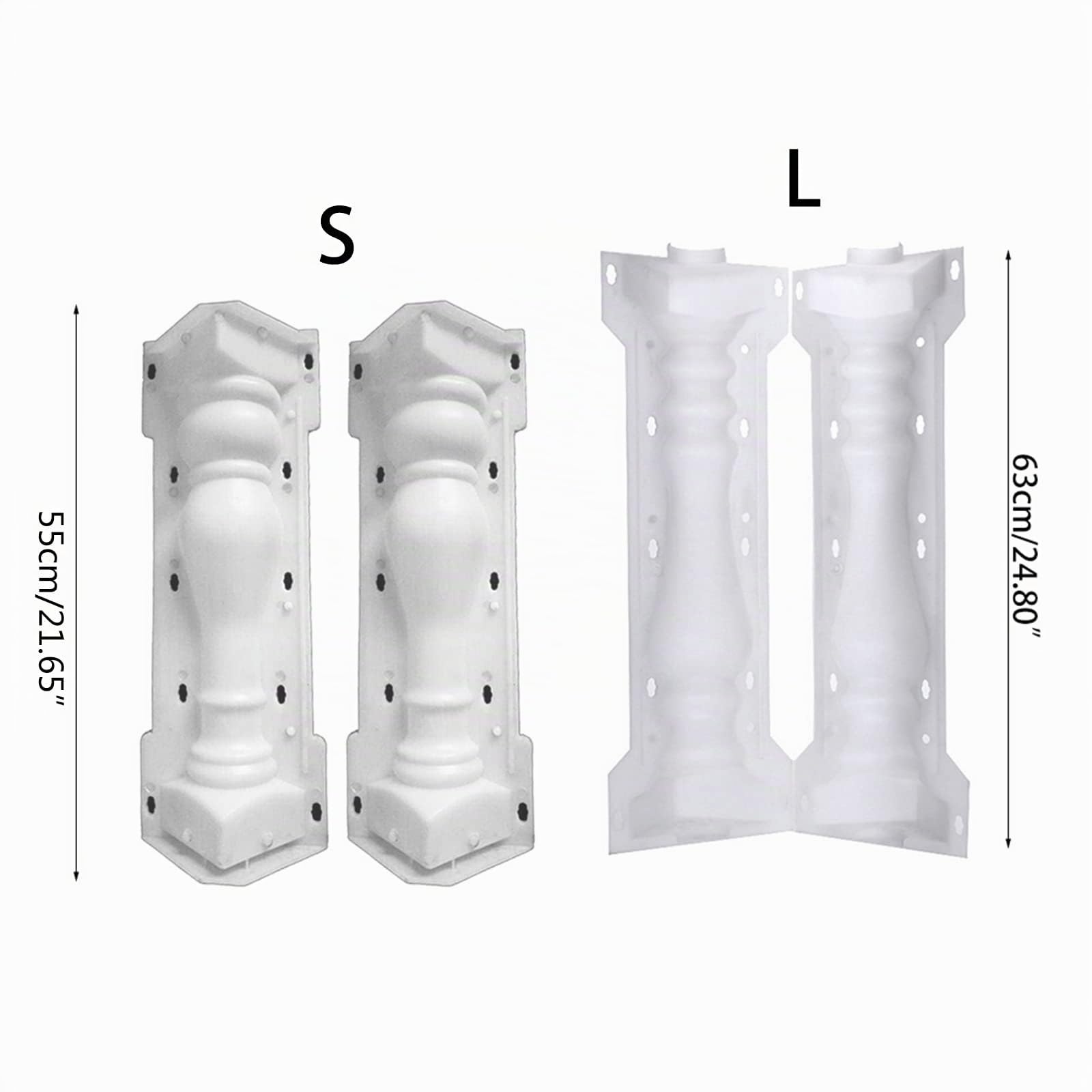 Moule de colonne romaine de jardin, effet pierre, bricolage, cour, plancher en plastique, moule de fabricant de ciment pour piscine, longue cour