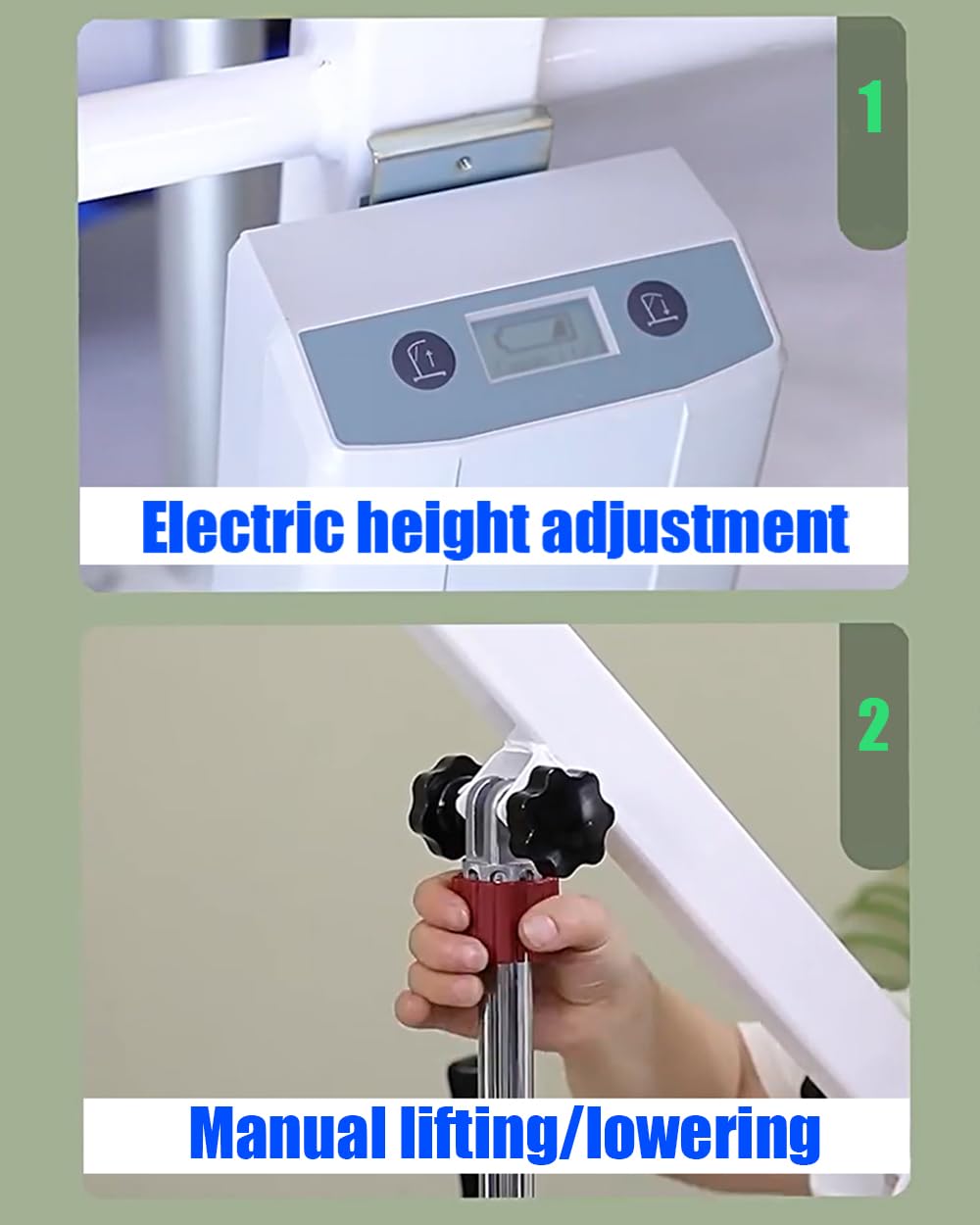 Grúa de Traslado Eléctrica Profesional para Pacientes y Ancianos, Sistema de Elevación de Acero al Carbono, Carga 150kg, Incluye Arnés para WC y Parada de Emergencia, Ideal para Cuidado en Cas