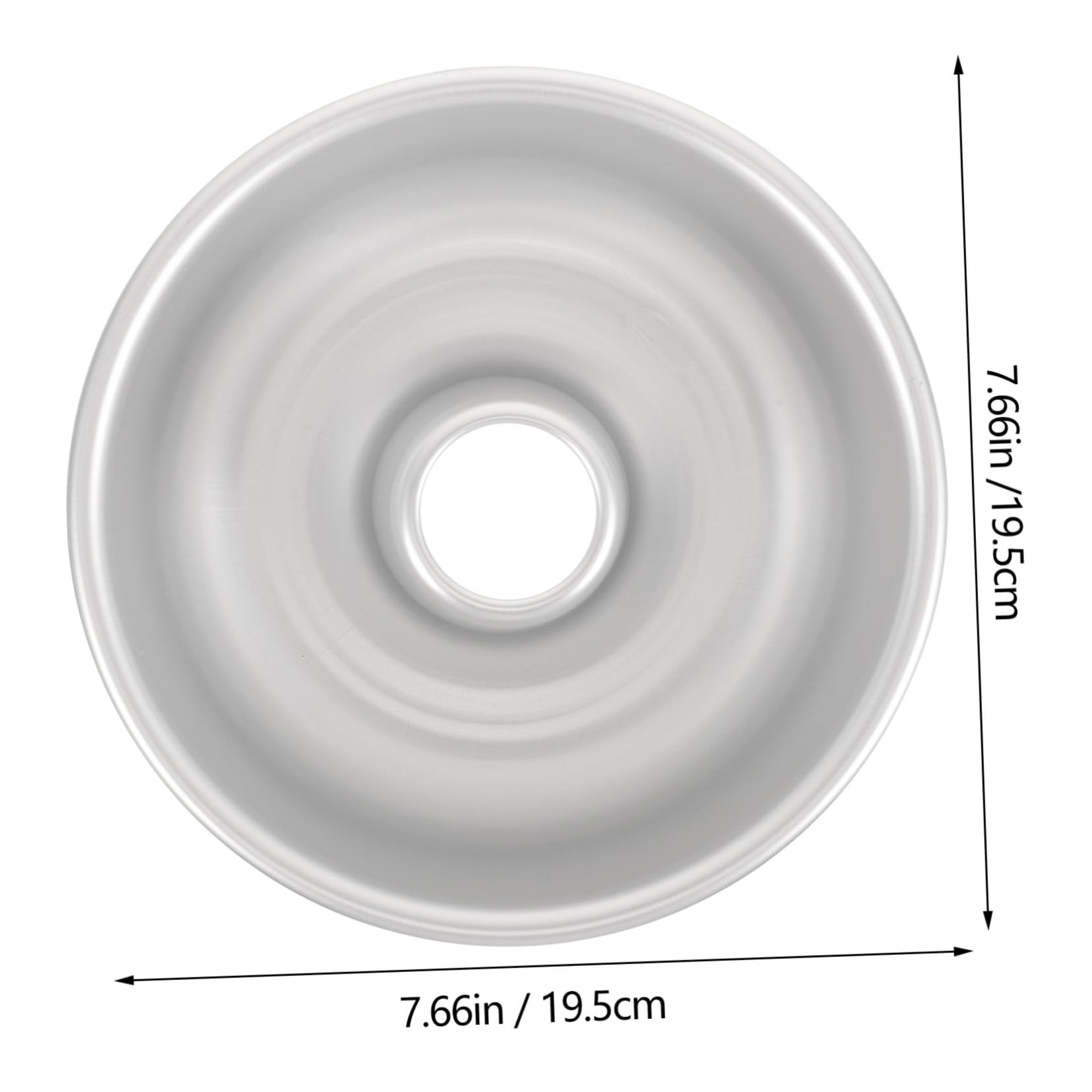 Moule à Gâteau en Alliage D'aluminium Non Adhésif pour Donuts Creux, Résistant Four, pour Pâtisserie Maison et Boulangerie Argenté